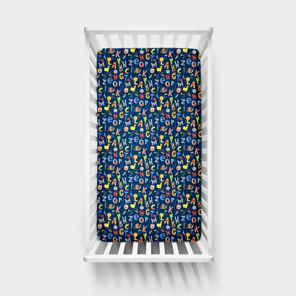 NIB LS Alphabet Crib Sheet